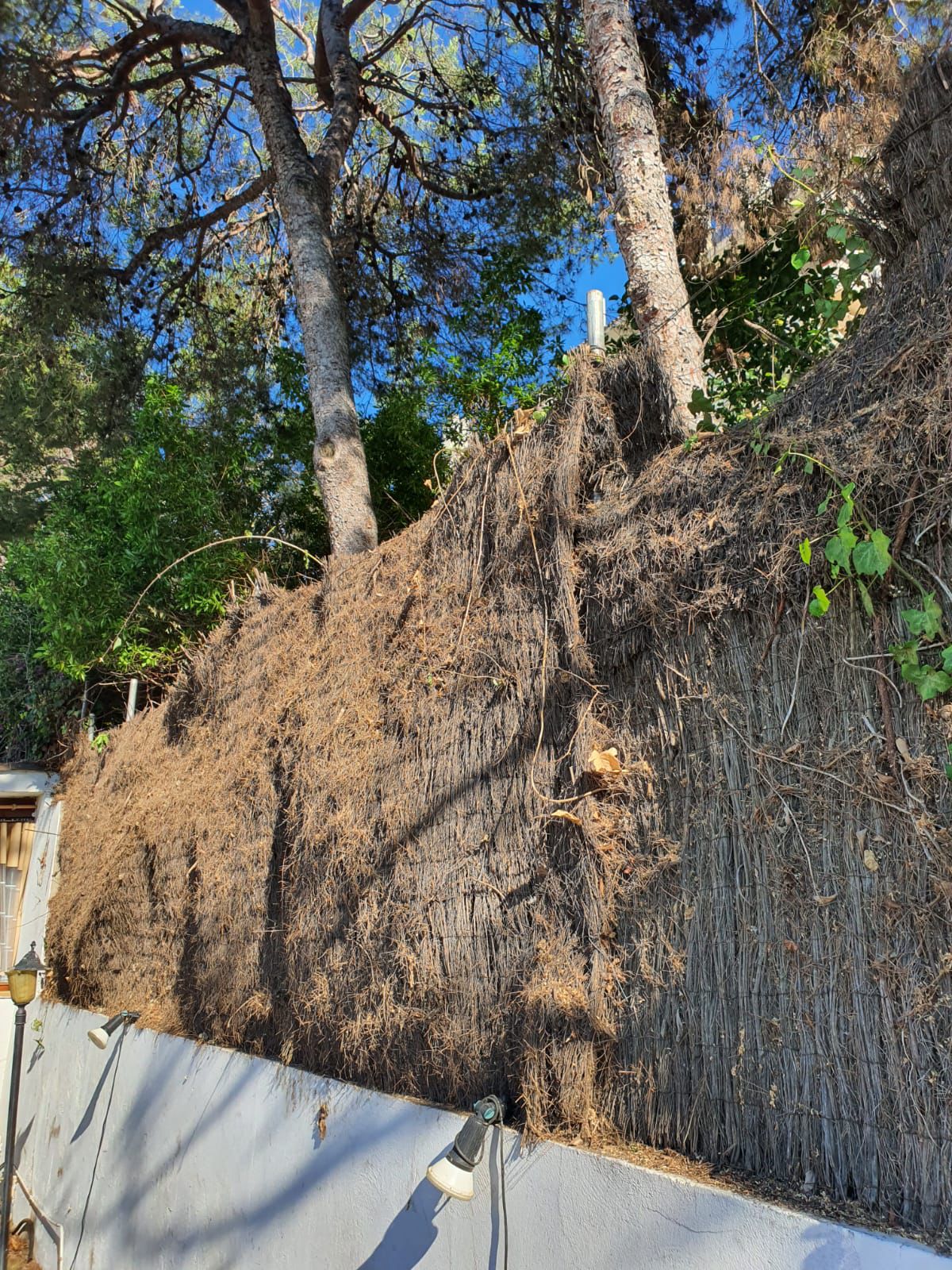 Colocación de valla metálica y brezo en Vilanova i la Geltrú (2024)